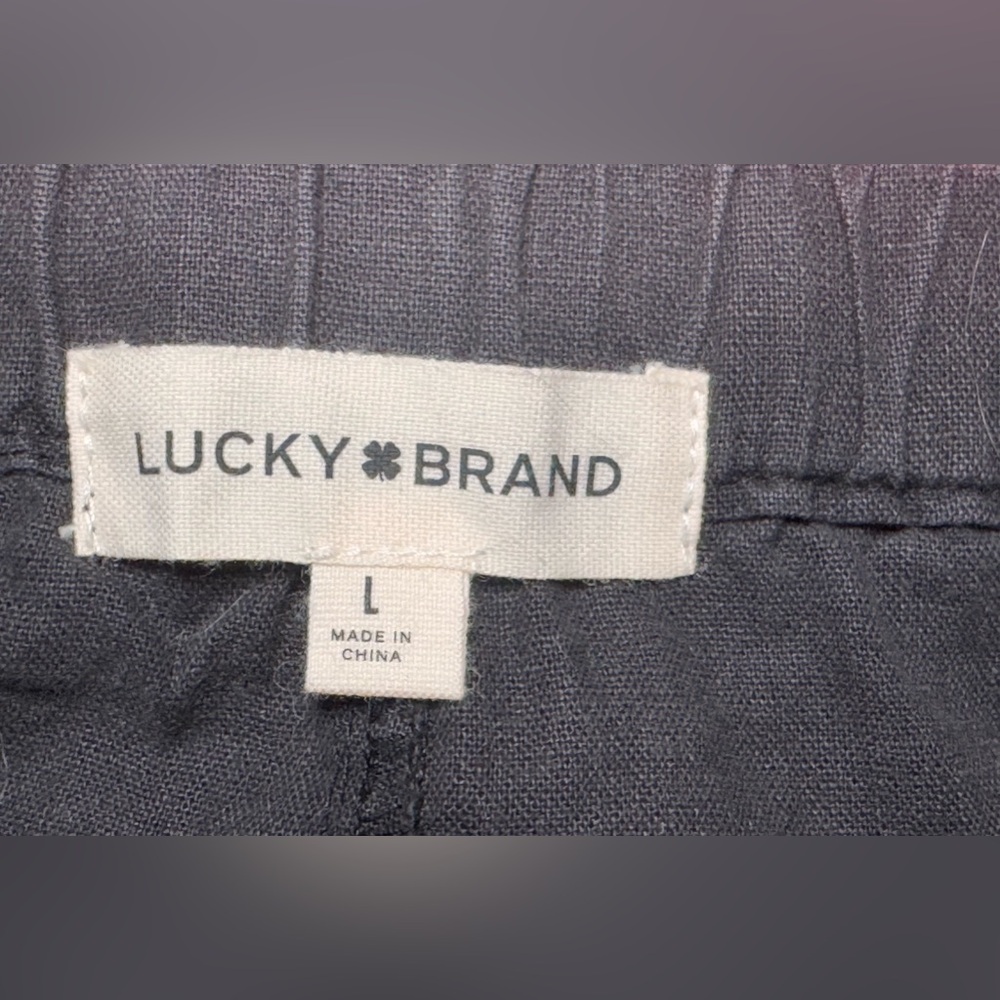 NWT Lucky Brand Army Cargo 12” mini skirt black - Picture 5 of 5